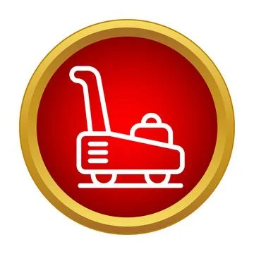 Plate compactor construction tool icon for roadwork イラスト素材