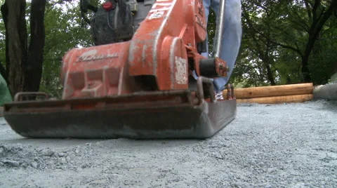 Plate Compactor  Video stock 57714398