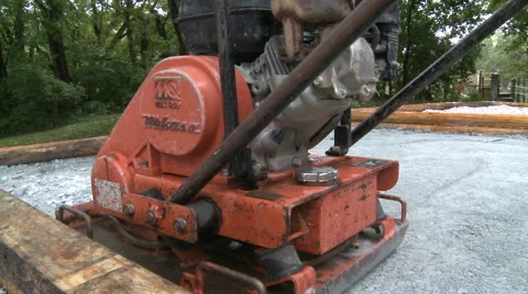 Plate Compactor Stock Footage 57714402