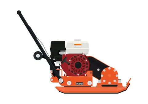 Plate compactor. Stock Illustration