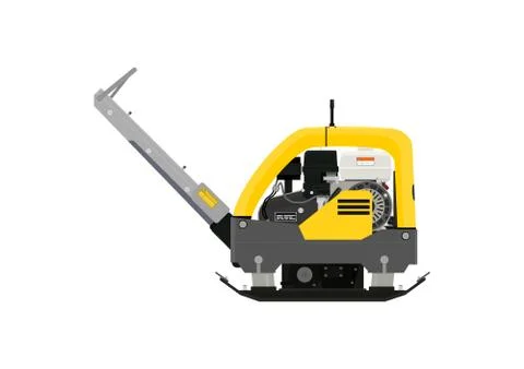 Plate compactor. Stock Illustration