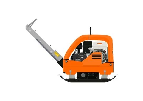 Plate compactor. Stock Illustration