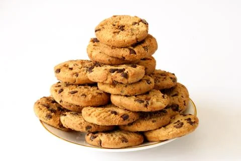 Plate of cookies Foto stock