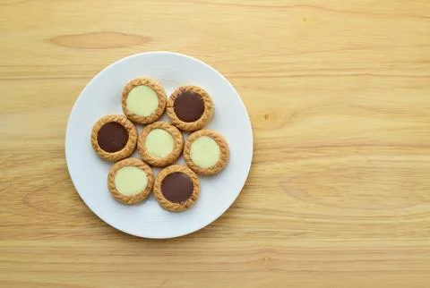 A plate of cookies Stock Photos