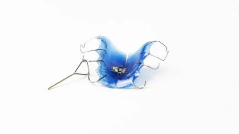 Plate for correcting teeth bite Stock-Fotos