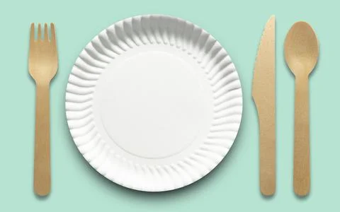Plate cutlery set Stock Photos