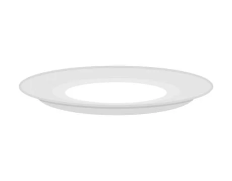 Plate empty isolated. Empty dish. Cutlery to eat on white background. Stock Illustration
