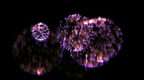 Plate of exploding fireworks Video stock 9868683