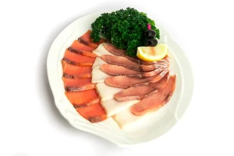 A plate of fish assorted Stock Photos