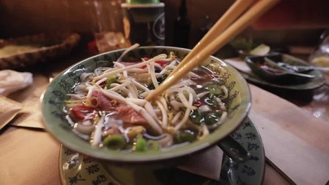 A plate of food on a table Video stock 155450621