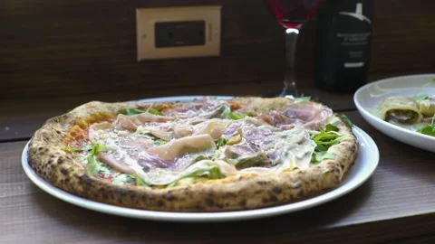 A plate of food on a table Stock Footage 155452455