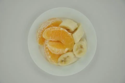Plate of fruit Foto stock