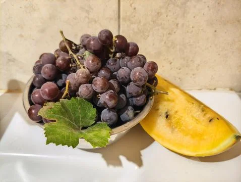 A plate of fruit Stock Photos