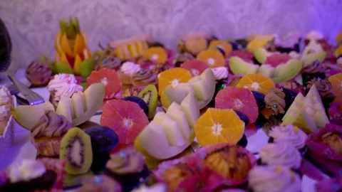 A plate full of cakes Stock Footage 261151251