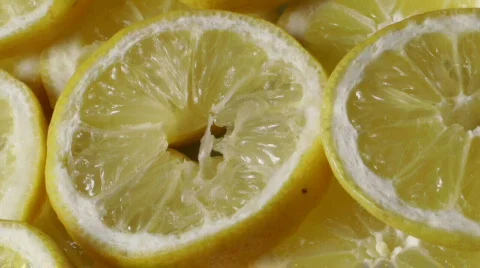 A plate full of lemons 1 Stock Footage 760375
