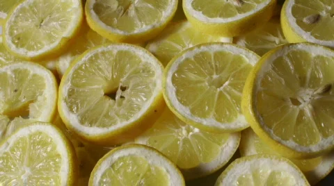 A plate full of lemons 3 Time lapse HD Stock Footage 760344