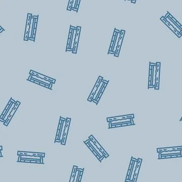 Plate girder bridge line vector seamless pattern イラスト素材
