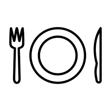 Plate Icon Stock Illustration