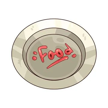 Plate illustration イラスト素材