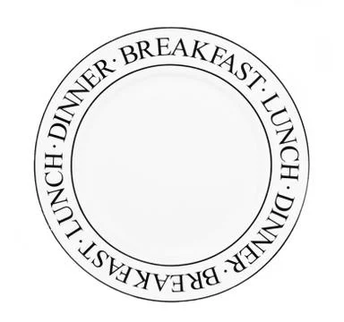 Plate isolated Stock Photos