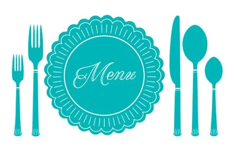 Plate knife and fork icon. Menu sign Stock Illustration