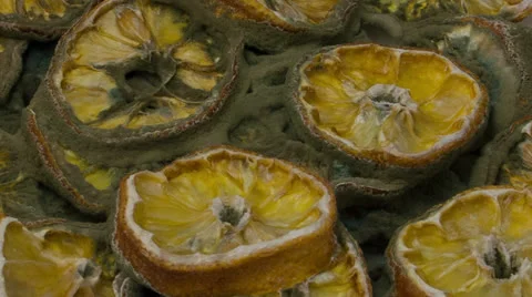 Plate of lemons timelapse 04 Stock Footage 22602646