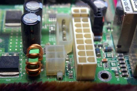 Plate of main computer try Stock Photos