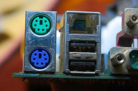 Plate of main computer try Stock Photos