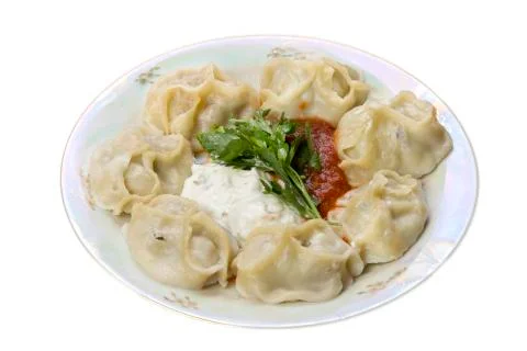 Plate with manta rays on the table. Stock Photos