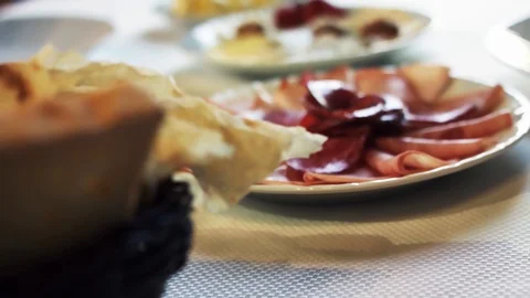 Plate of meat Stock Footage 129303839