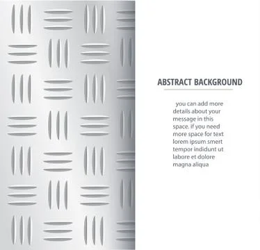 Plate metal and space for write background Stock Illustration