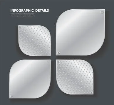 Plate metal and space for write background Stock Illustration