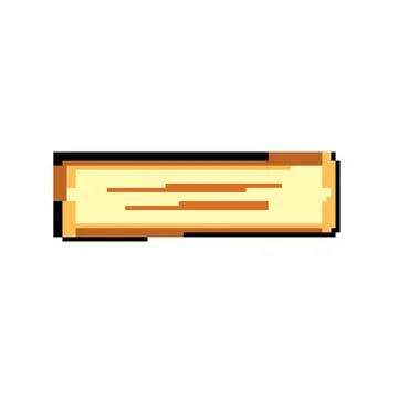 Plate nameplate pixel art vector illustration Stock Illustration