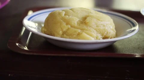 Plate of Nigerian Eba Swallow Vídeos de archivo 58193232