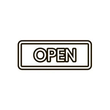 Plate open icon on white background. Vector illustration EPS 10. Stock Illustration