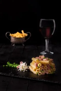 Plate Of Pasta Stock Photos