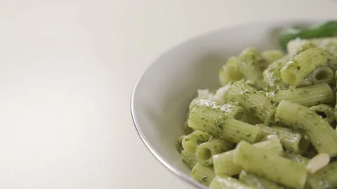 A plate of pasta with vegetables 02 Stock Footage 166947166