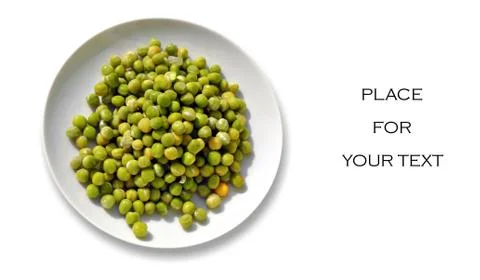 Plate of peas Stock Photos