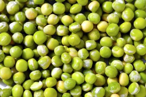 Plate of peas Stock Photos