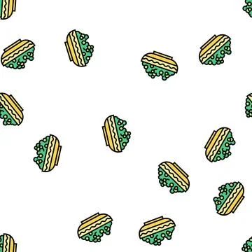 Plate peas vector seamless pattern イラスト素材