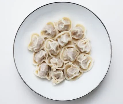 Plate of ravioli Stock Photos