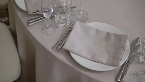 Plate in restaurant Stock Footage 86402206