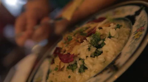 Plate of Risotto Stockbeeldmateriaal 42428938