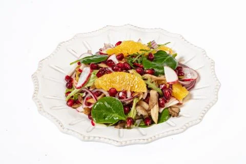 Plate With Salad Stock Photos