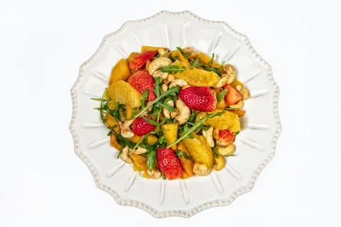 Plate With Salad Stock Photos