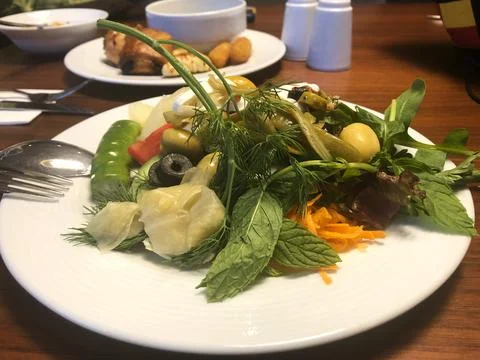 A plate of salad Stock Photos