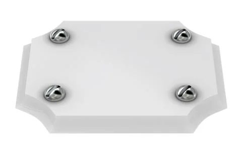 Plate with screw Stock Photos