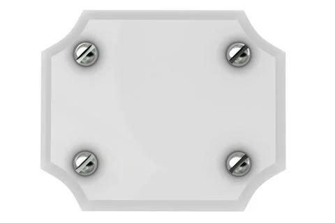 Plate with screw Stock Photos