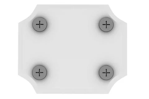 Plate with screw Stock Photos