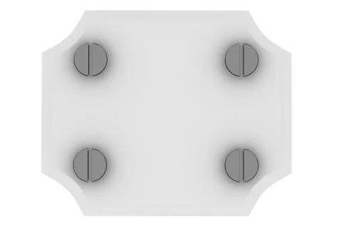Plate with screw Stock Photos